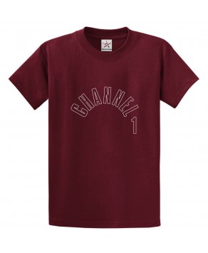 Channel 1 Classic Unisex Kids and Adults T-Shirt for TV Show Fans